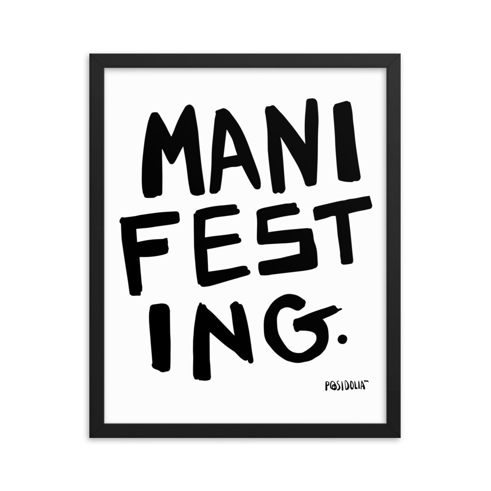 Posidolia™ | MANIFEST - Framed Poster