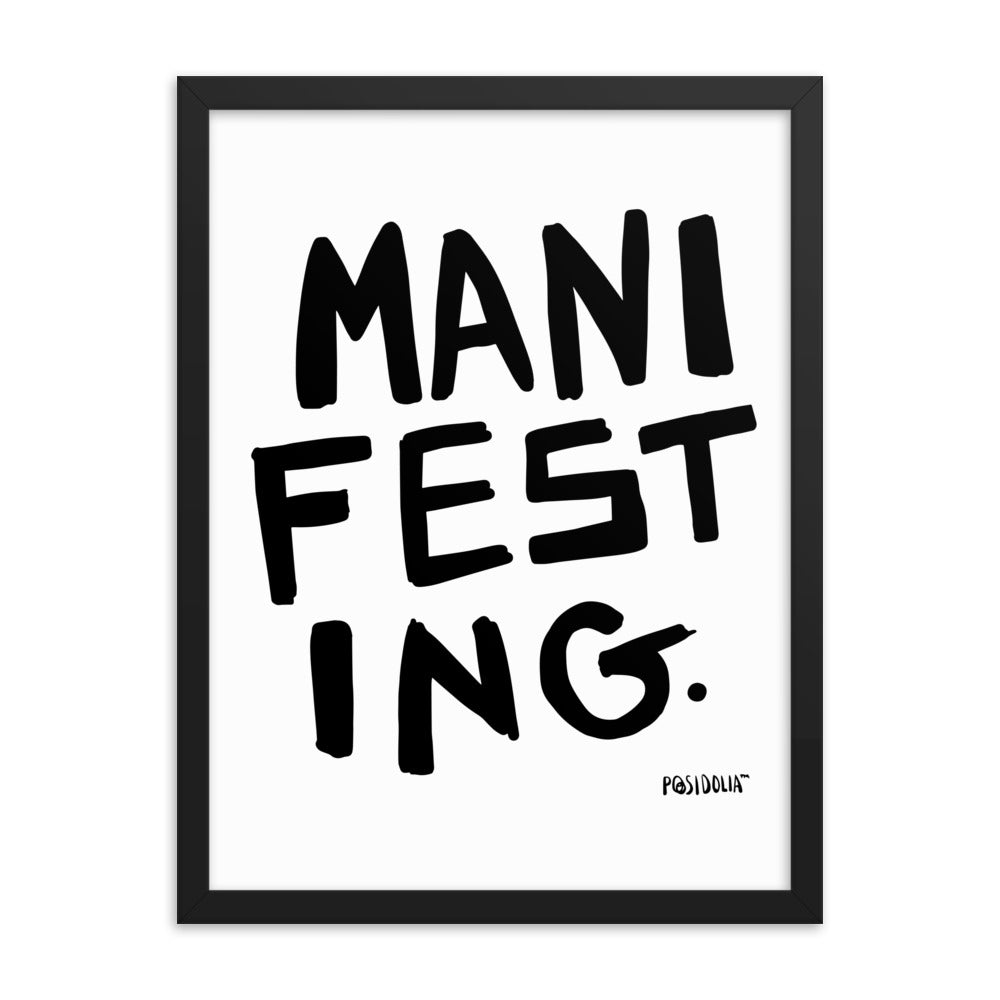 Posidolia™ | MANIFEST - Framed Poster