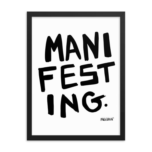 Posidolia™ | MANIFEST - Framed Poster