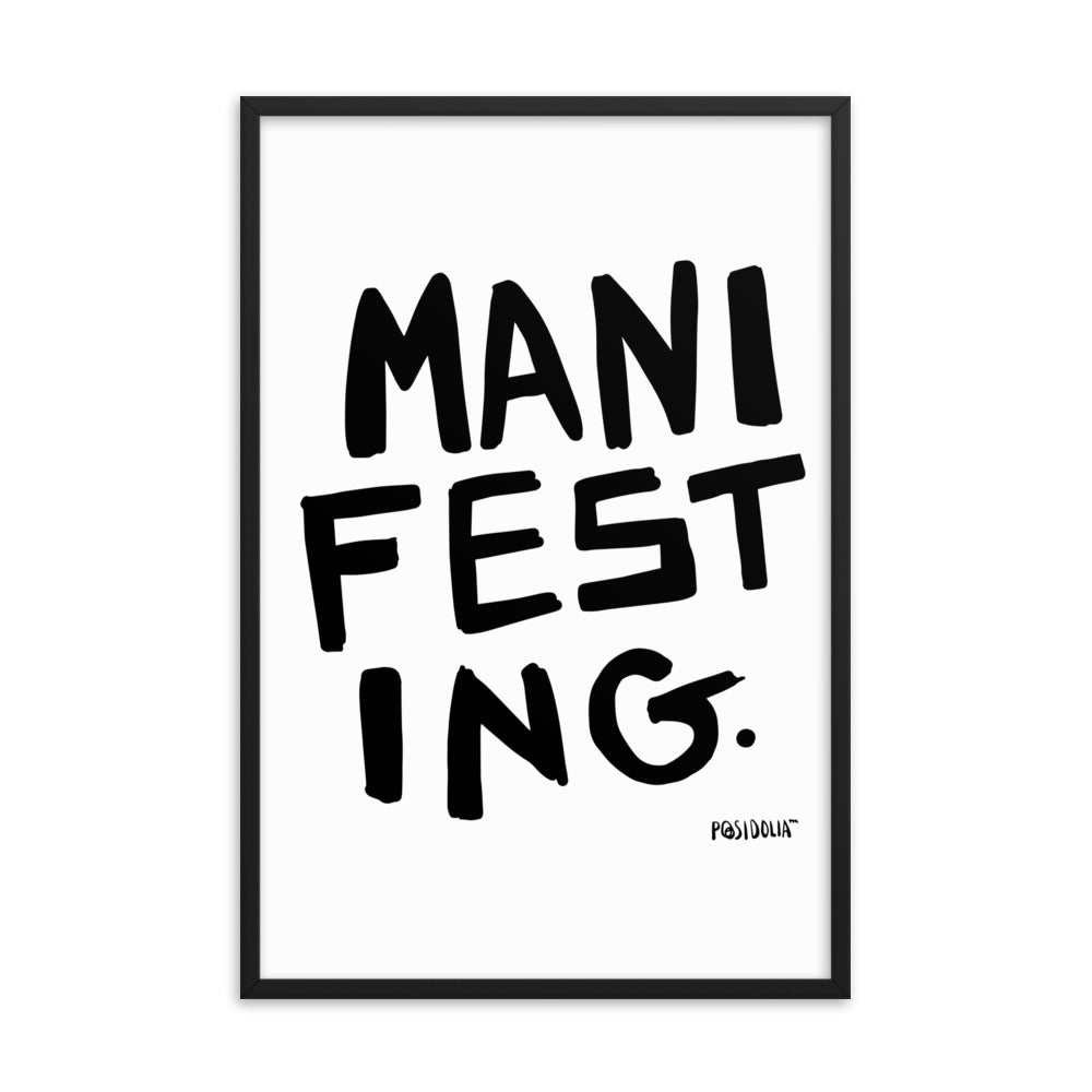 Posidolia™ | MANIFEST - Framed Poster