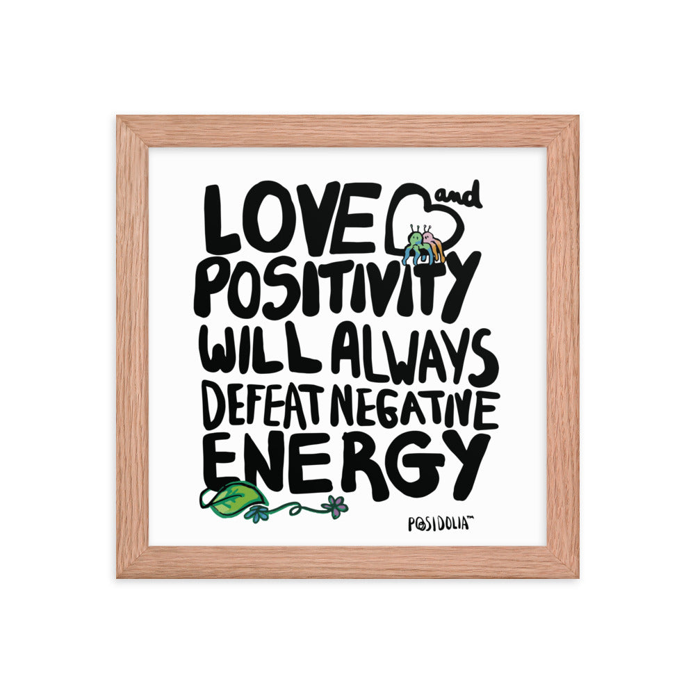 Posidolia™  | Love & Positivity - Framed Poster