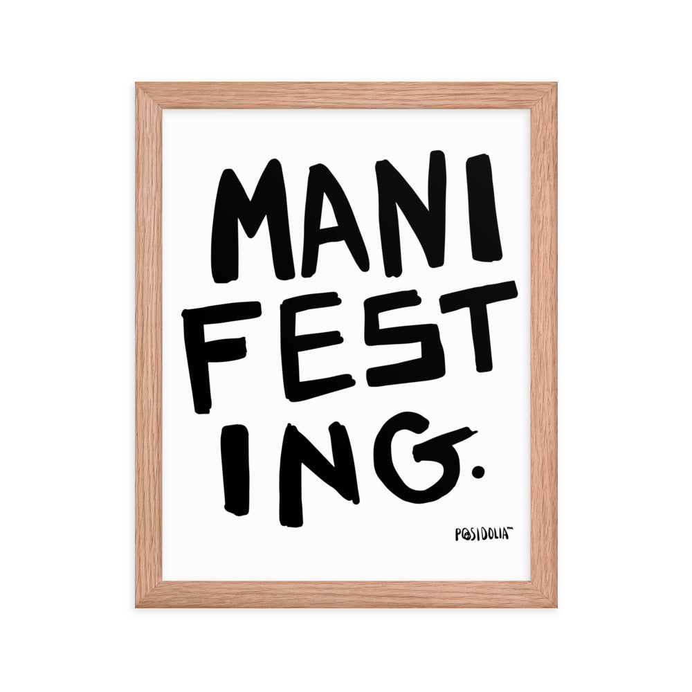 Posidolia™ | MANIFEST - Framed Poster