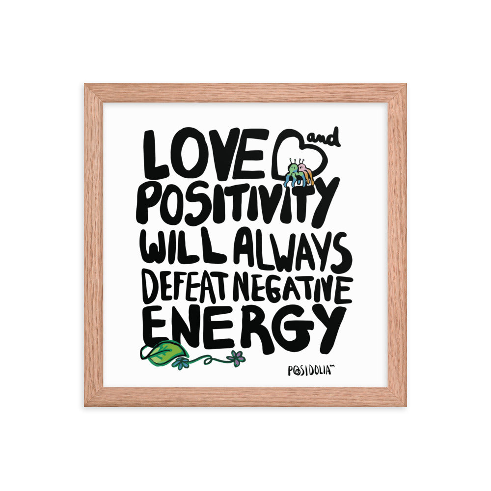 Posidolia™  | Love & Positivity - Framed Poster