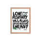 Posidolia™  | Love & Positivity - Framed Poster