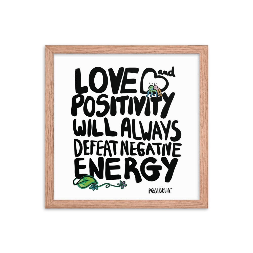 Posidolia™  | Love & Positivity - Framed Poster