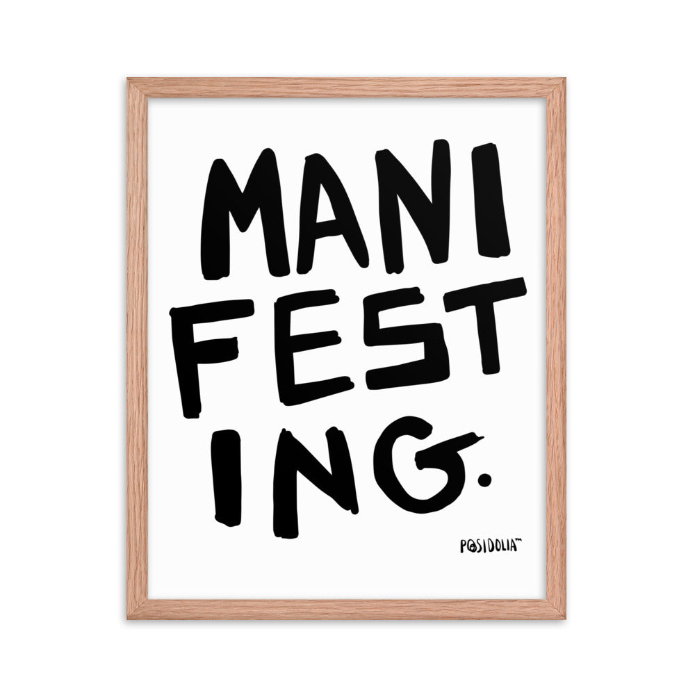 Posidolia™ | MANIFEST - Framed Poster