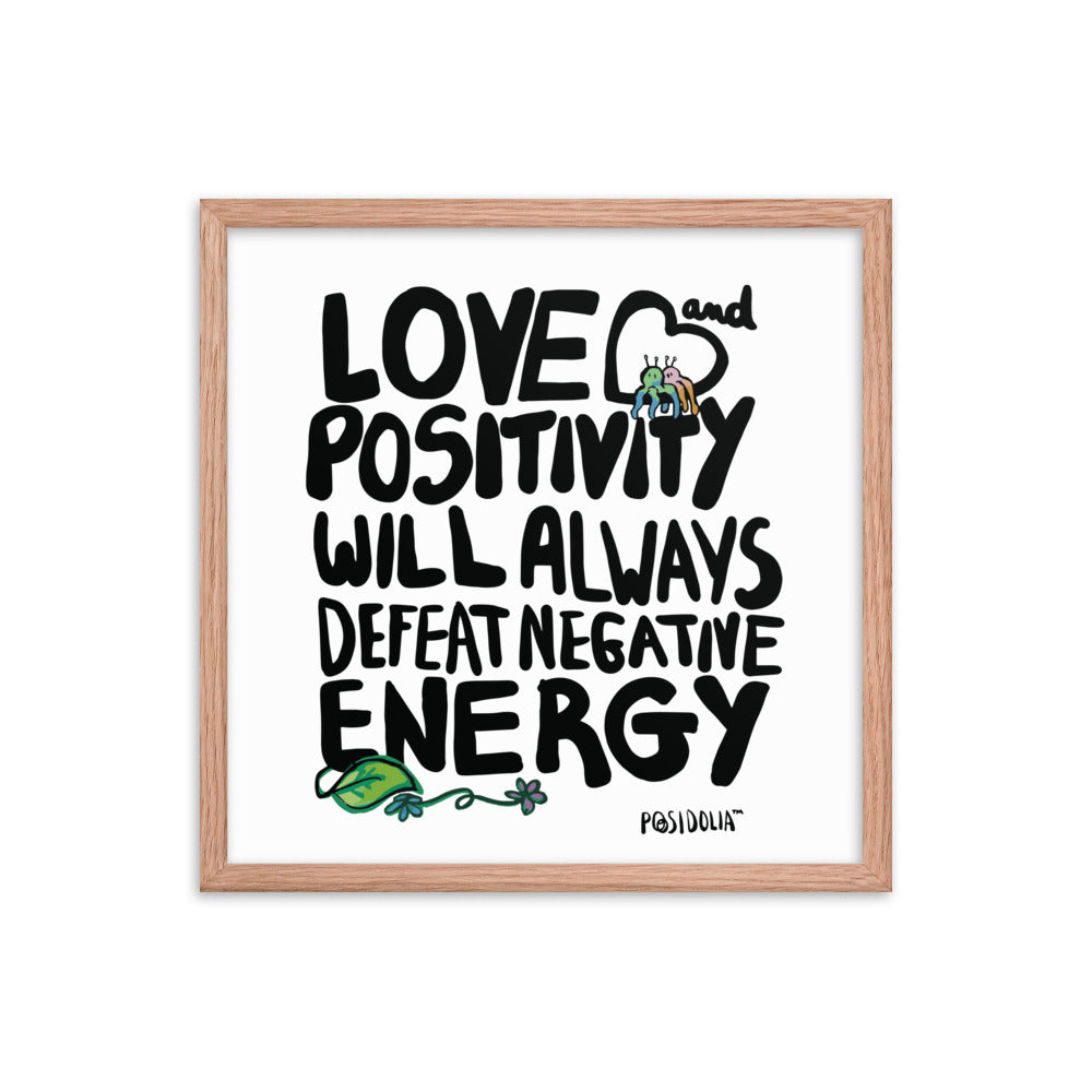 Posidolia™  | Love & Positivity - Framed Poster