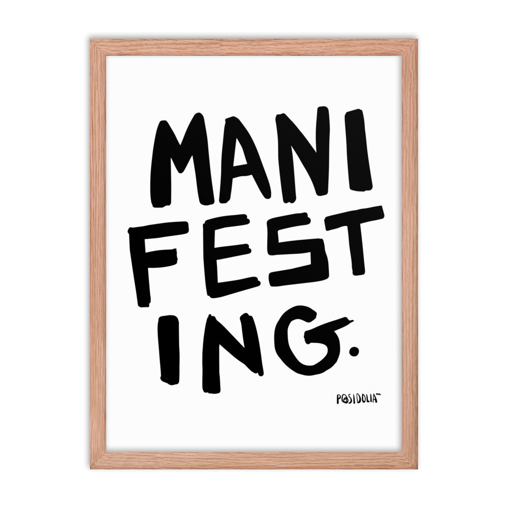 Posidolia™ | MANIFEST - Framed Poster