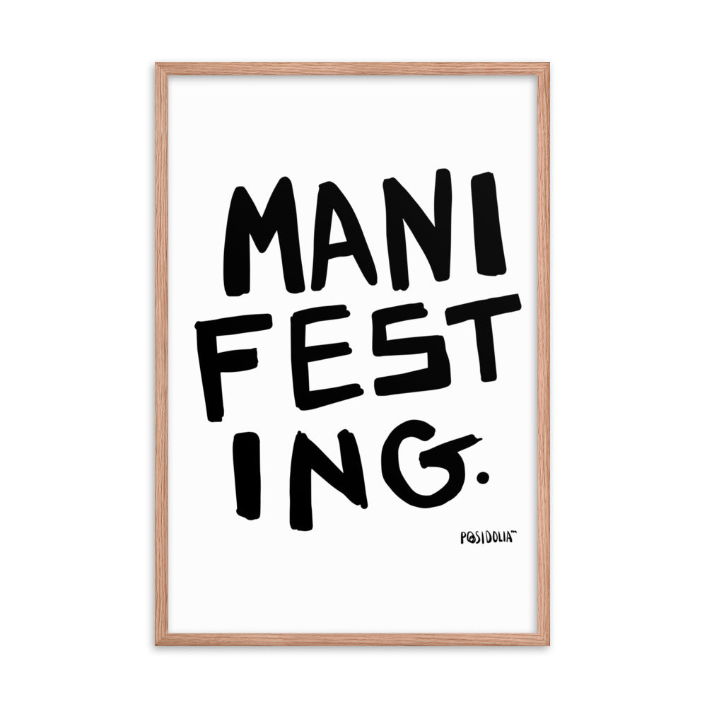 Posidolia™ | MANIFEST - Framed Poster