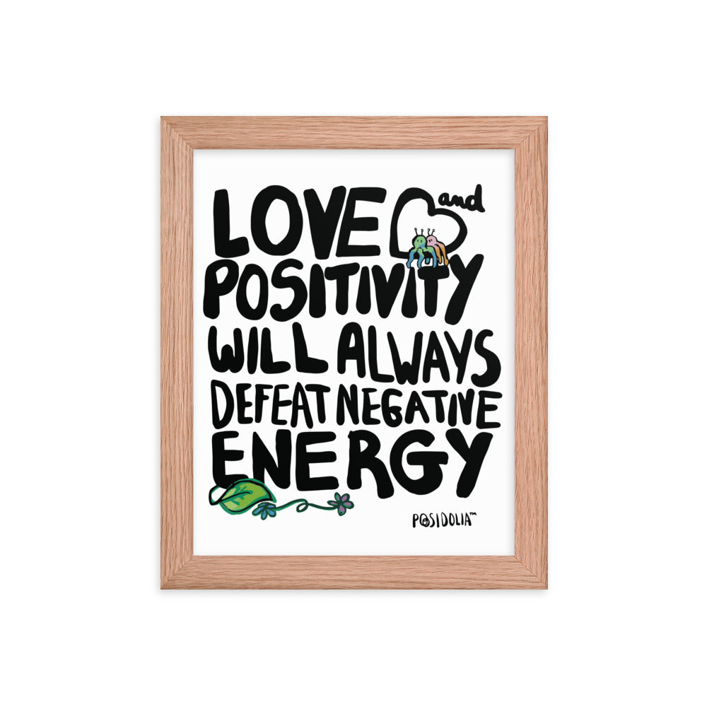 Posidolia™  | Love & Positivity - Framed Poster