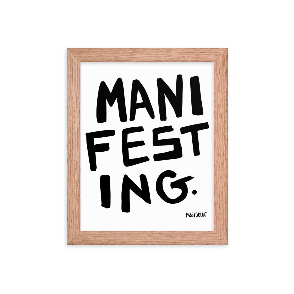 Posidolia™ | MANIFEST - Framed Poster