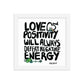 Posidolia™  | Love & Positivity - Framed Poster