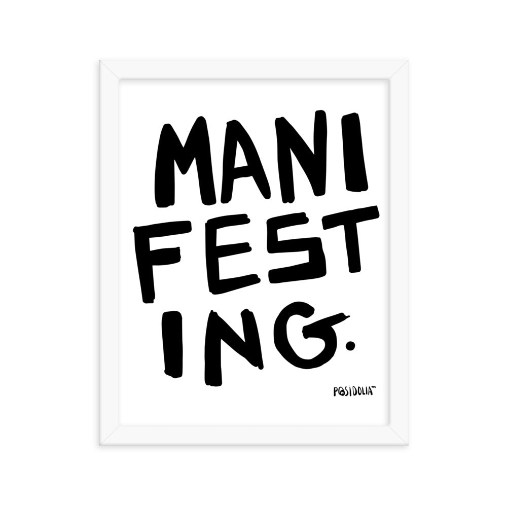 Posidolia™ | MANIFEST - Framed Poster