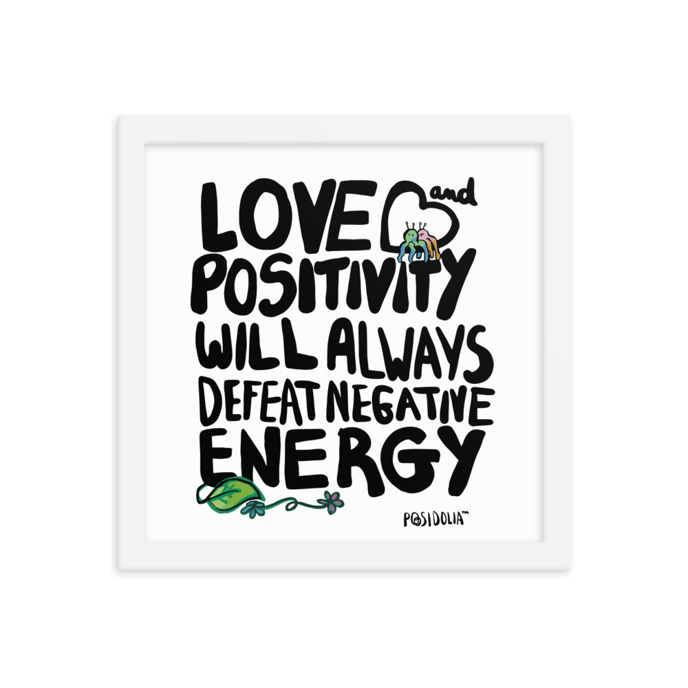 Posidolia™  | Love & Positivity - Framed Poster