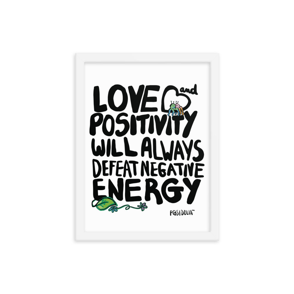 Posidolia™  | Love & Positivity - Framed Poster