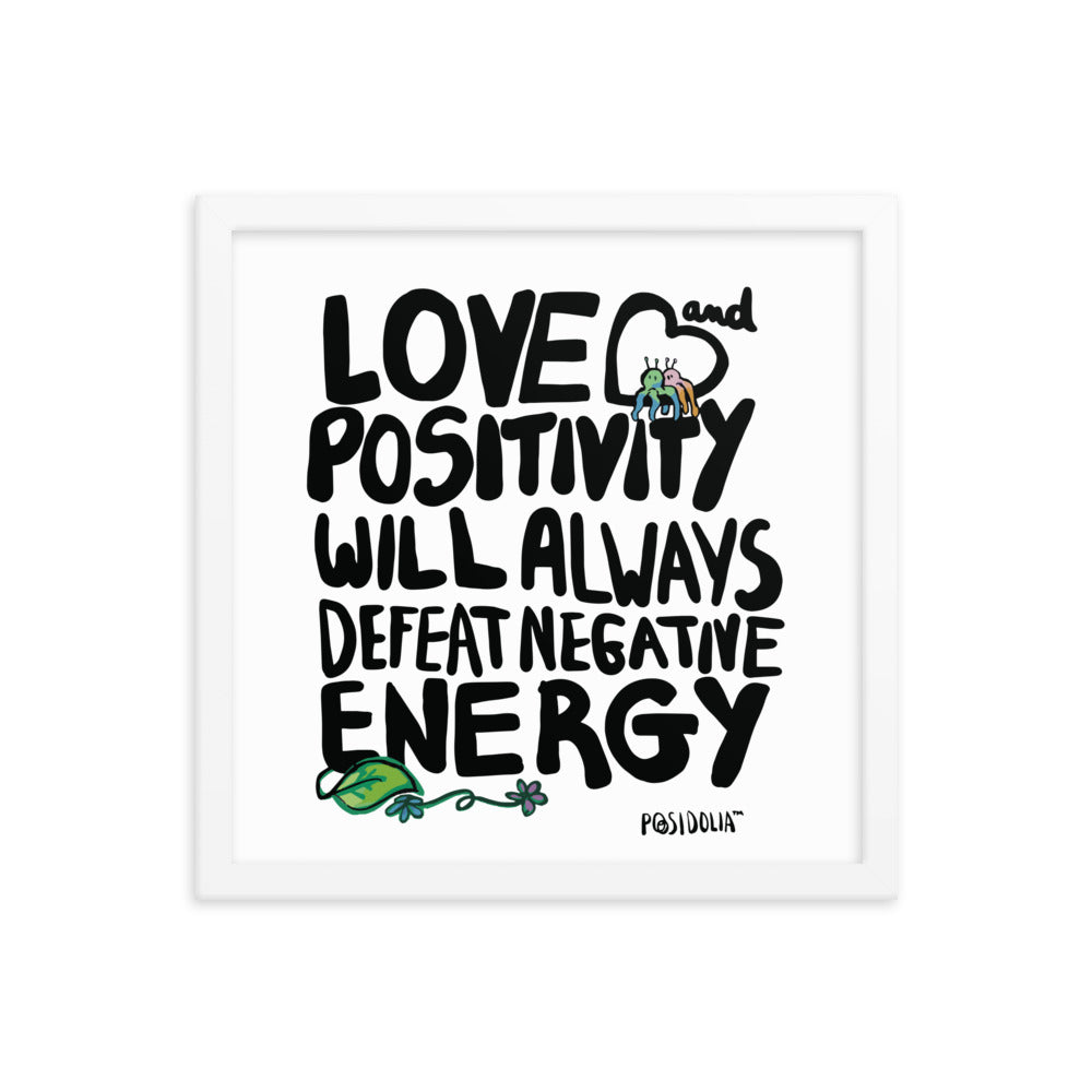 Posidolia™  | Love & Positivity - Framed Poster