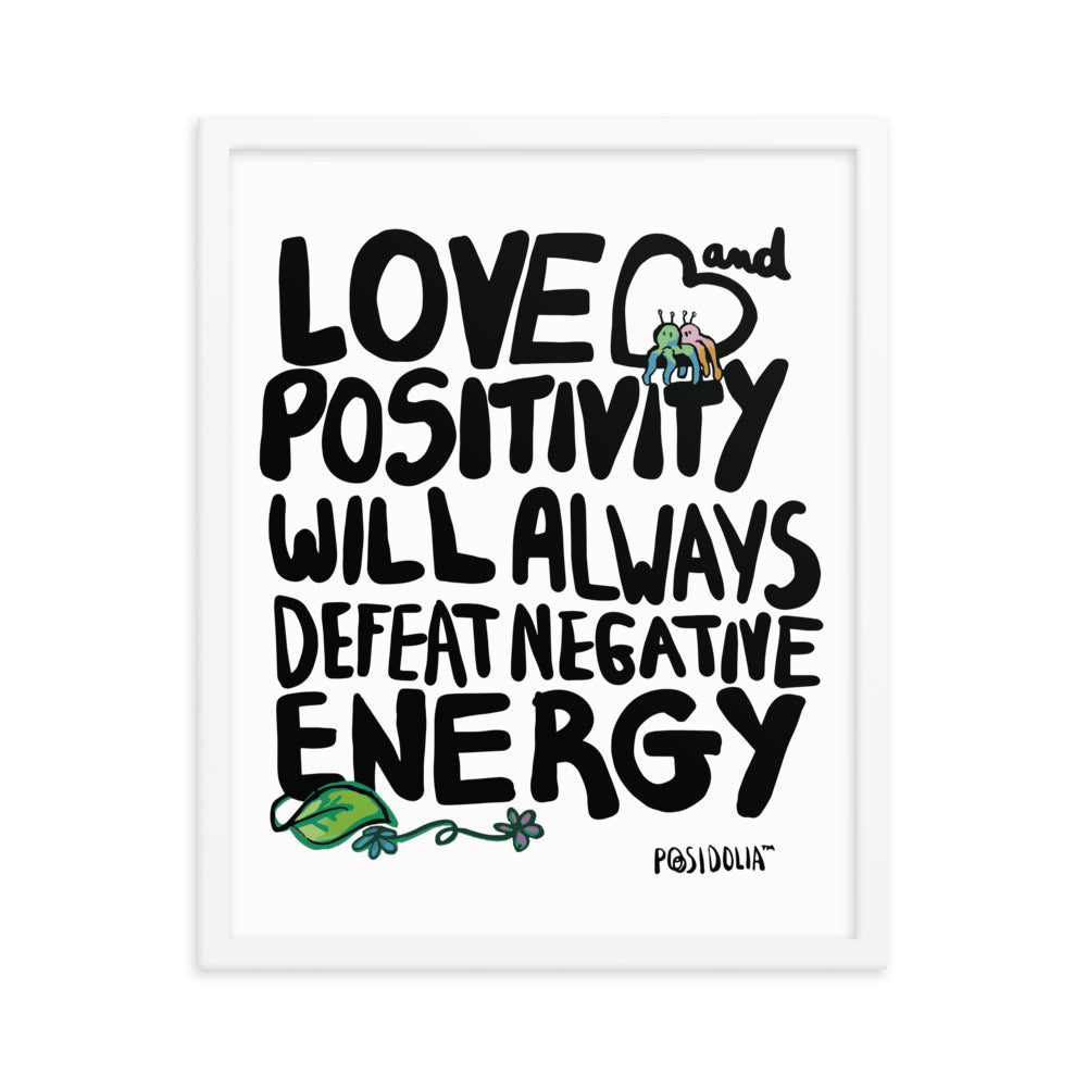 Posidolia™  | Love & Positivity - Framed Poster