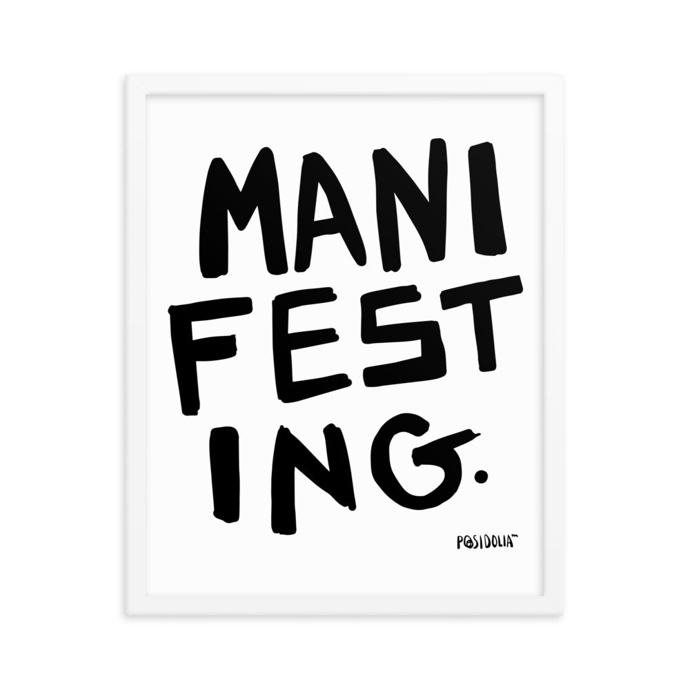 Posidolia™ | MANIFEST - Framed Poster