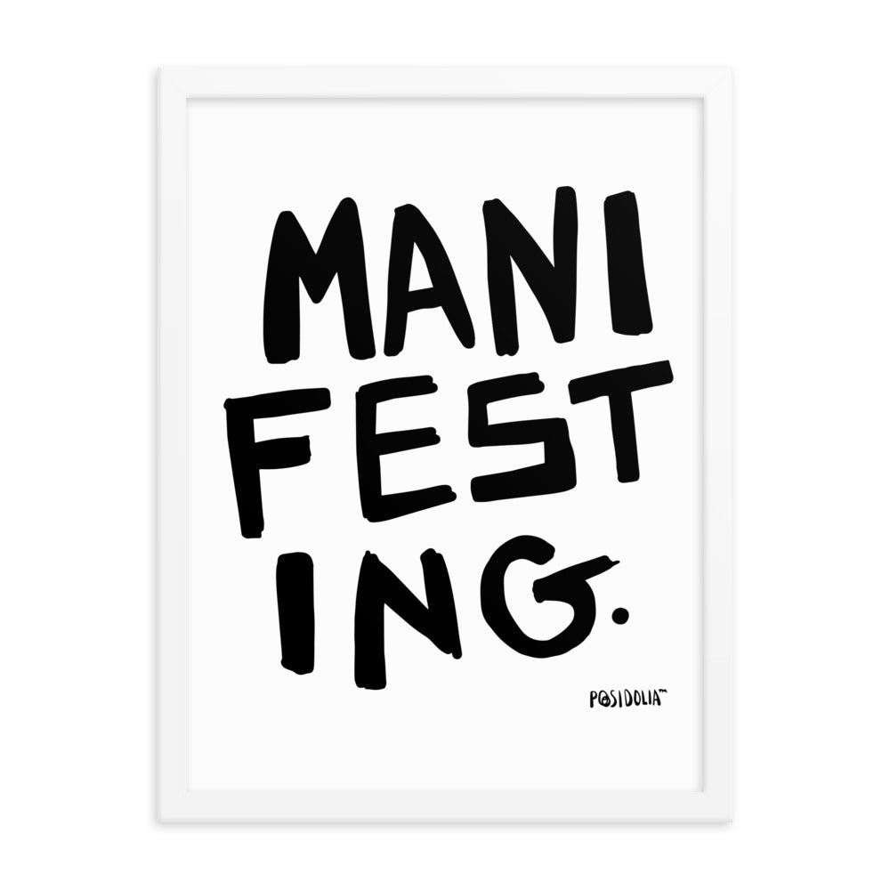 Posidolia™ | MANIFEST - Framed Poster