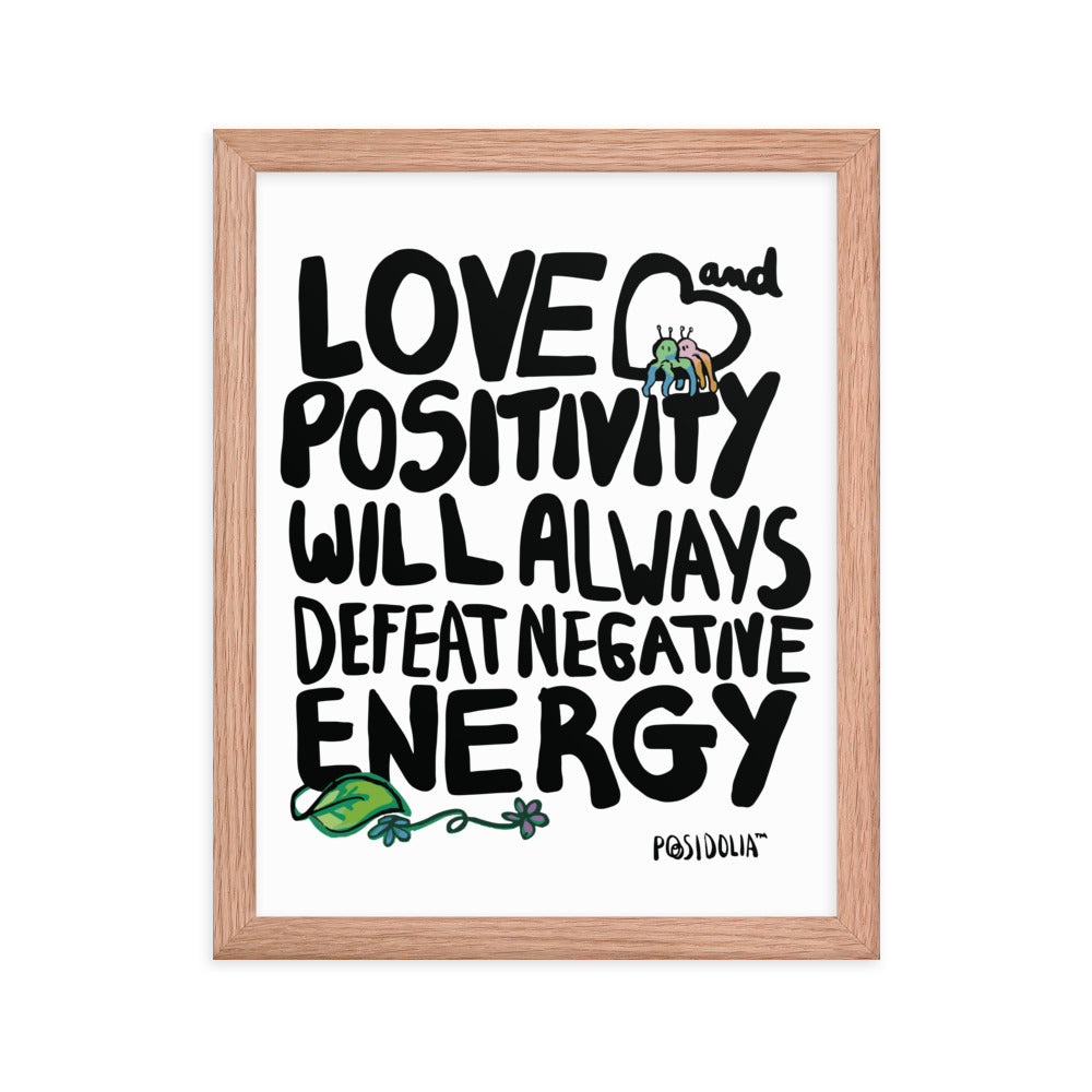 Posidolia™  | Love & Positivity - Framed Poster