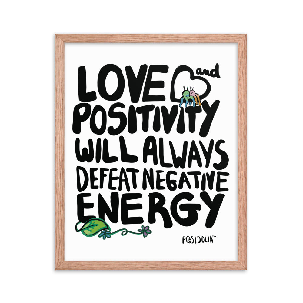 Posidolia™  | Love & Positivity - Framed Poster