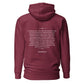 Posidolia™ | "Atlanta Washing Society" - Hoodie (unisex) burgundy maroon back