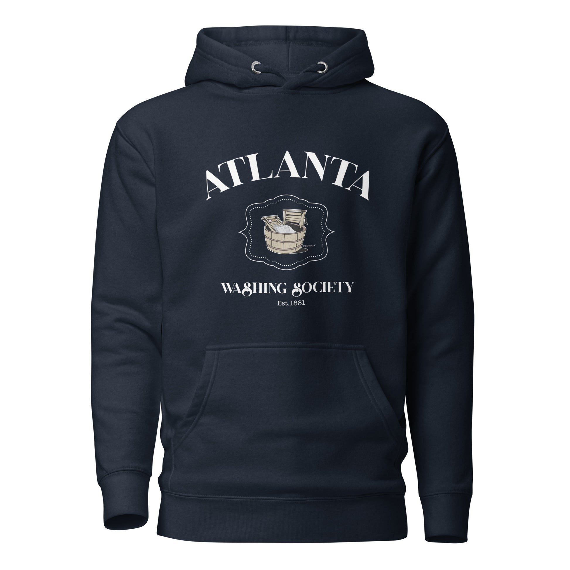 Posidolia™ | "Atlanta Washing Society" - Hoodie (unisex) - navy