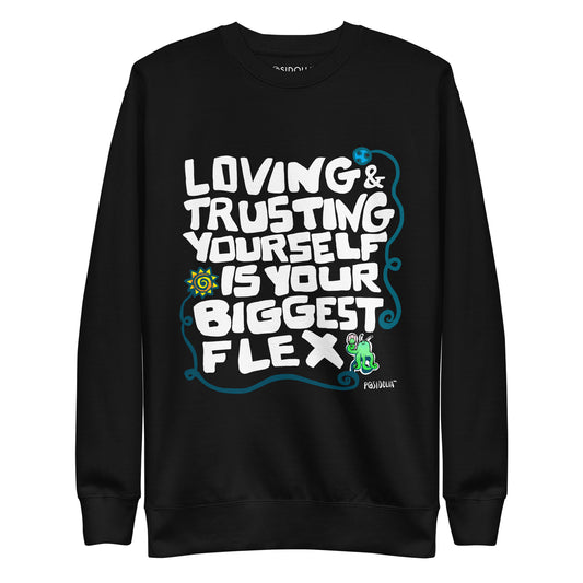 Posidolia™ | "Biggest Flex" [ Hand-drawn Vers. ] - Sweatshirt (unisex)