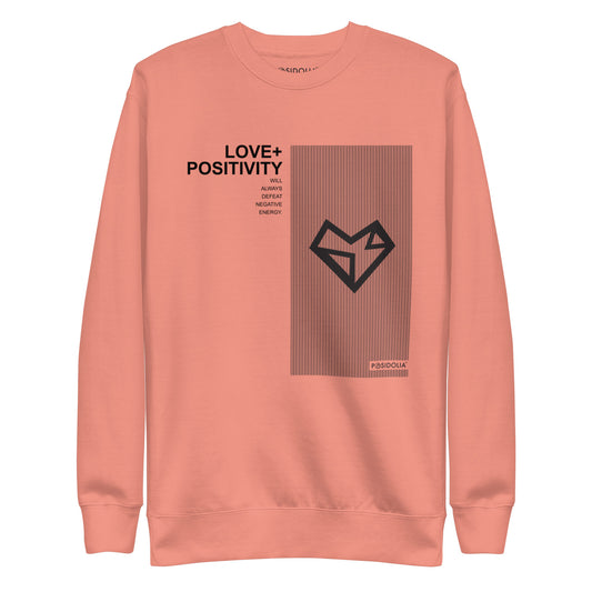 Posidolia™ | "Love + Positivity" - Sweatshirt (unisex)