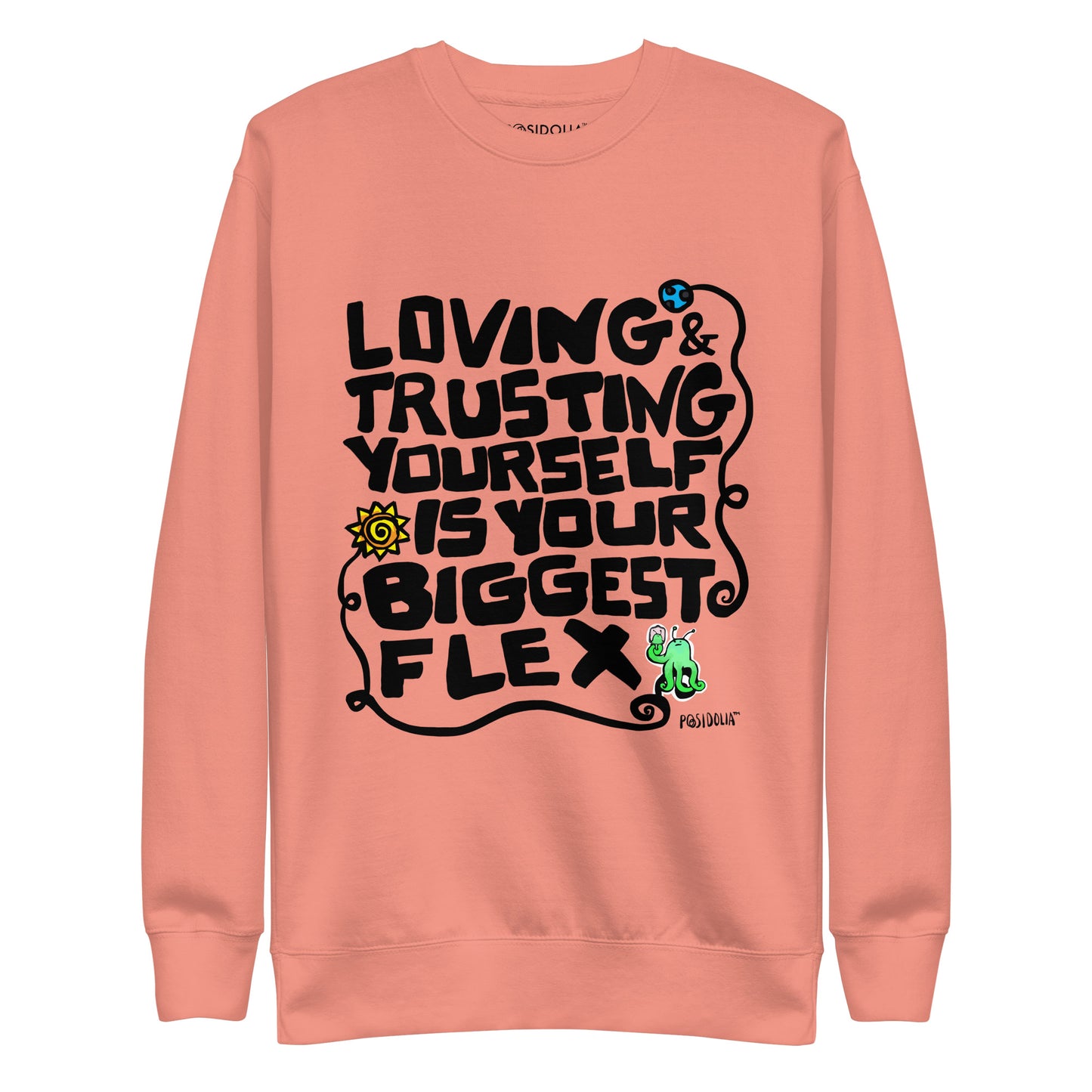 Posidolia™ | "Biggest Flex" [ Hand-drawn Vers. ] - Sweatshirt (unisex)