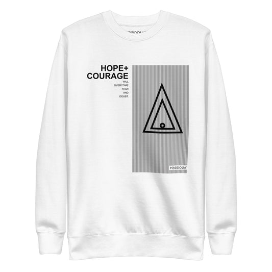 Posidolia™ | "Hope + Courage" - Sweatshirt (unisex)