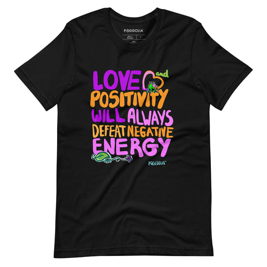 Posidolia™ | "Love + Positivity" [ Hand-drawn Vers. ] - T-Shirt (unisex)