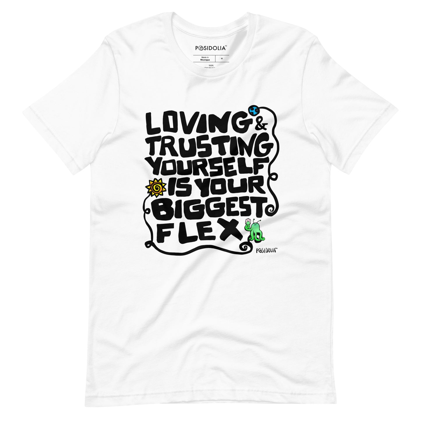 Posidolia™ | "Biggest Flex" [ Hand-drawn Vers. ] - T-Shirt (unisex)